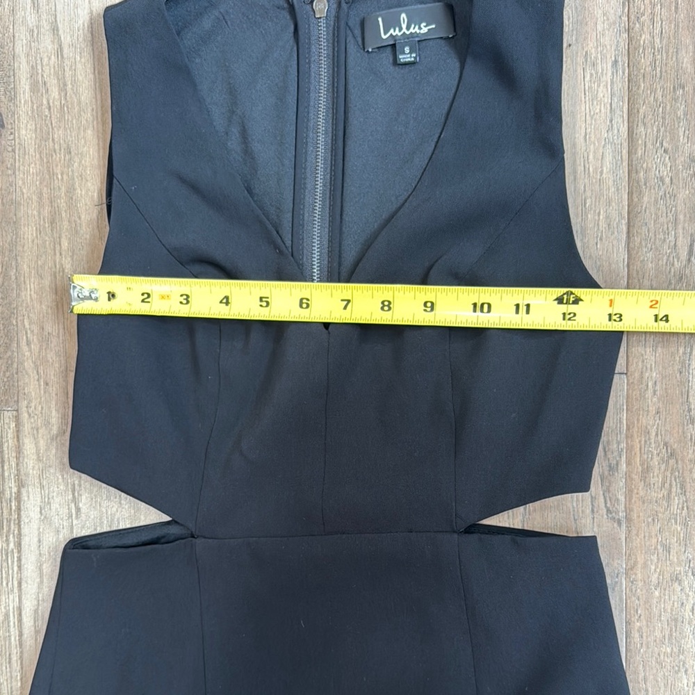 Lulu’s Backstage Pass Black Sleeveless Cutout Bodycon Dress Size Small - Picture 7 of 11